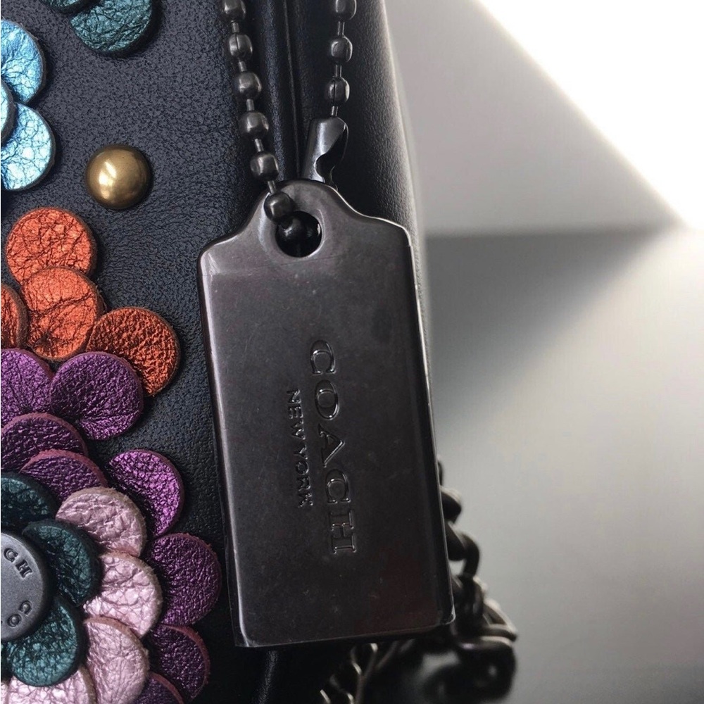 Coach Rare Multicolor Floral Embellished Clutch - Picture 8 of 8